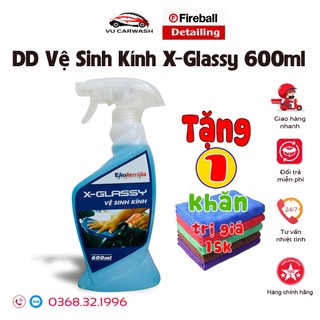 Dung dịch vệ sinh kính x-glassy ekokemika 600ml