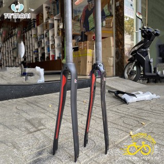 Phuộc xe đạp đua carbon 3k temani 700c