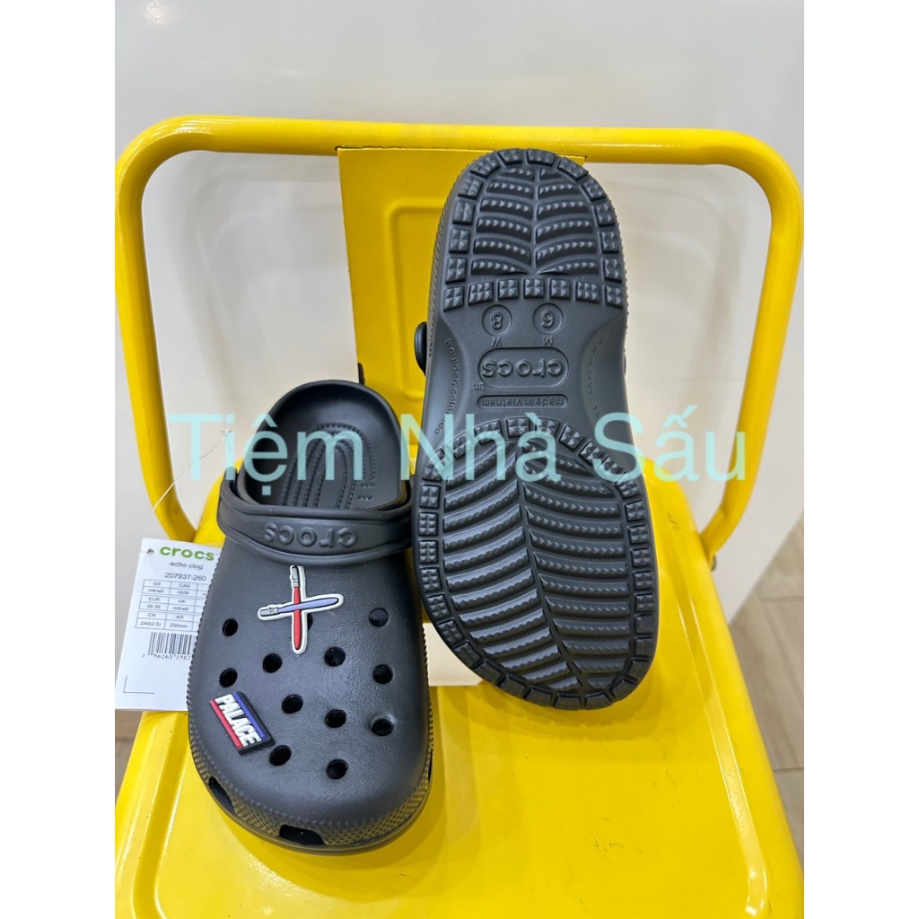 ( Tặng móc + 6 Jibbizt ) Dép Sục Crocs CLassic Tiệm Nhà Sấu Nam Nữ Màu Trơn Cao 3cm - Có Lỗi Cắt Đã Được Xử Lý Rất Chắc | BigBuy360 - bigbuy360.vn