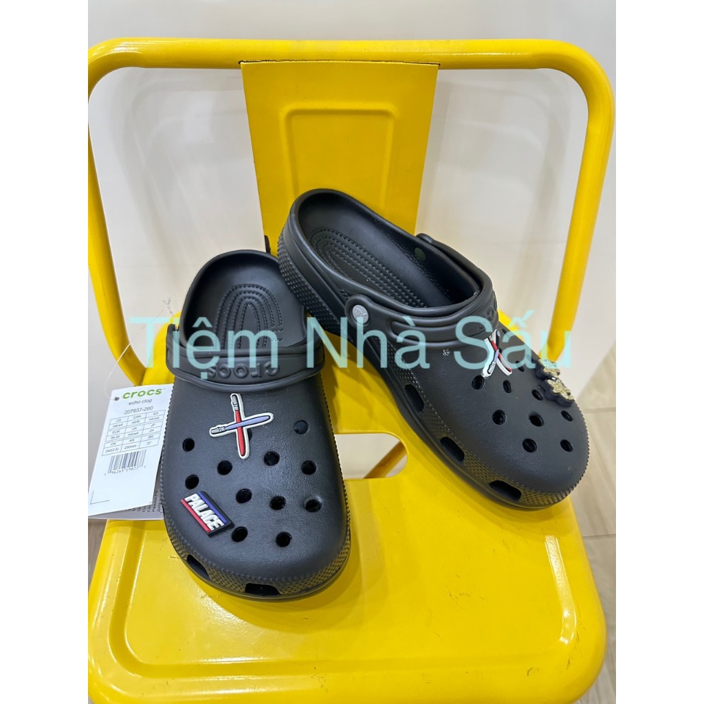 ( Tặng móc + 6 Jibbizt ) Dép Sục Crocs CLassic Tiệm Nhà Sấu Nam Nữ Màu Trơn Cao 3cm - Có Lỗi Cắt Đã Được Xử Lý Rất Chắc | BigBuy360 - bigbuy360.vn