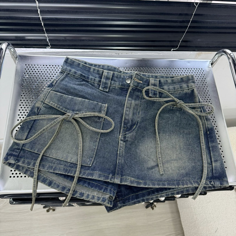 OOTD BIGSIZE | Quần váy jean bigsize nữ nơ dây