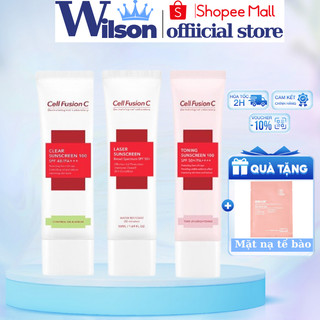 Kem Chống Nắng Nâng Tone Cell Fusion C Toning Suncreen 100 SPF 50+PA++++ 50ml Hàn Quốc Chính Hãng