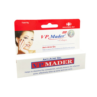 GEL BÔI MỤN VP MADER 15g - Gel Dưỡng Trắng Da Collagen Giảm Mụn Ở Mặt Và Ở Lưng Trẻ Hóa Da Dưỡng Ẩm