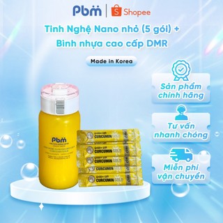 Tinh Chất Nghệ Nano Golden Gift Curcumin Gold DMR HQ Hỗ Trợ Làm Đẹp Da, Tăng Cường Sức Đề Kháng 5 gói tặng bình nước