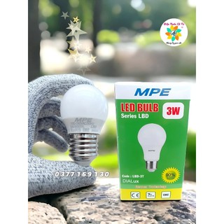 Bóng đèn led bulb cao cấp mpe 3w bảo hành 24 tháng