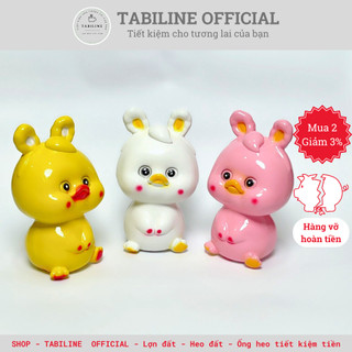 Lợn đất heo đất ống tiết kiệm tiền vịt con baby siêu cute đáng yêu LD10 - TABILINE