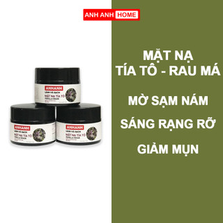 ✅ Mặt Nạ Tía Tô ANHANH giảm nám, tàn nhang, giảm thâm, sáng da, giảm mụn dưỡng da, kiềm dầu