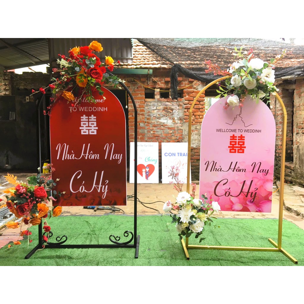 Bảng Welcome [Hôm Nay Nhà Có Hỷ] - BẢNG TÊN ĐÁM CƯỚI, LỄ TIỆC + Trang Trí Gia Tiên, Backdrop, Cổng C