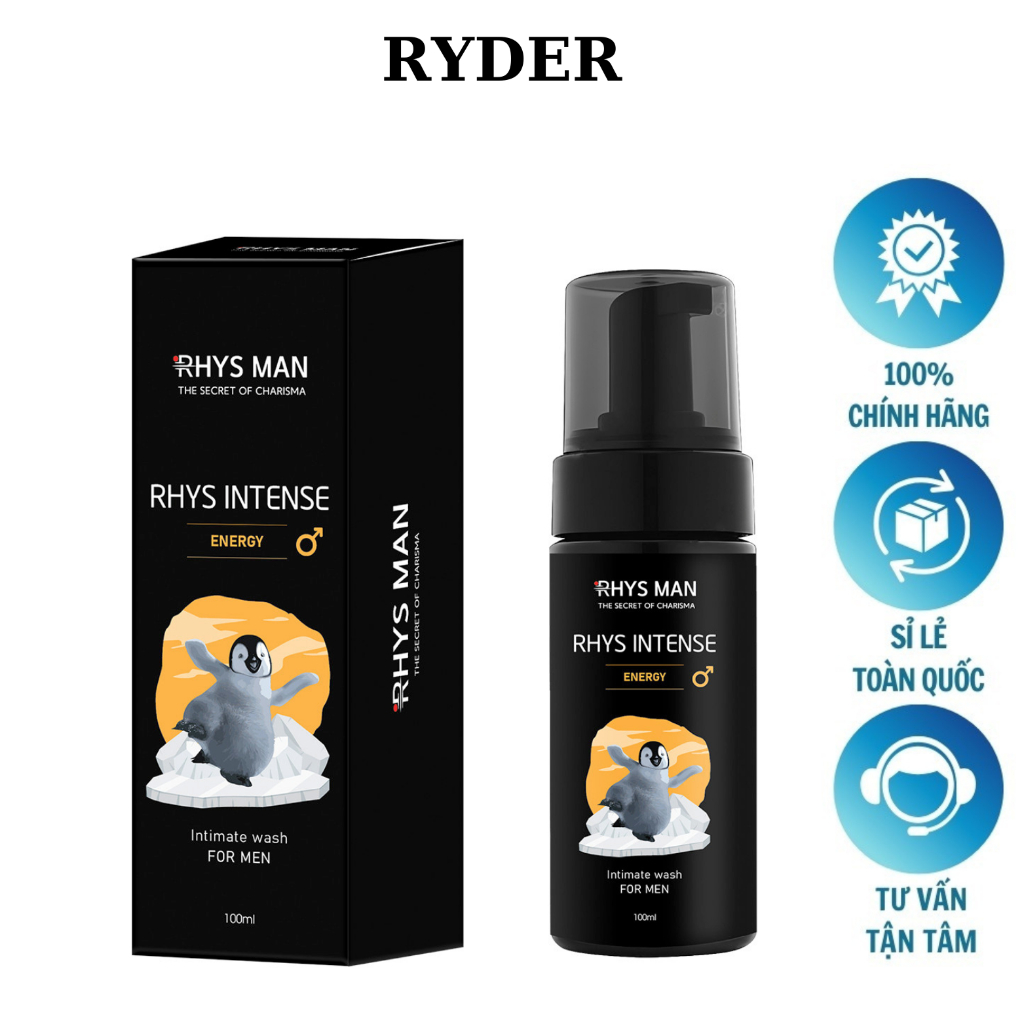 Dung dịch vệ sinh nam giới Rhys Man Energy hương bạc hà, dung dịch dạn