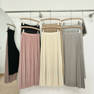 (Hàng Có Sẵn Giao Trong Ngày)Hàng Quảng Châu Cao Cấp Chân Váy Xếp Ly Dài Chạm Mắt Cá Chân Hot Hit