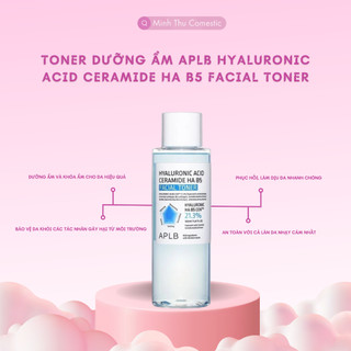 Toner Dưỡng Ẩm Phục Hồi Da Căng Bóng APLB Hyaluronic Acid Ceramide HA B5 dung tích 160ml