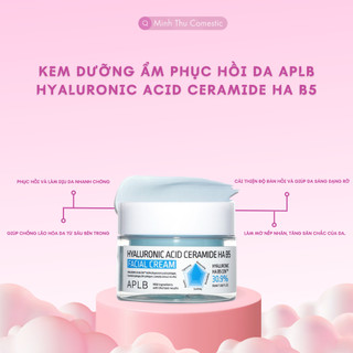 Kem Dưỡng Ẩm Phục Hồi Da APLB Hyaluronic Acid Ceramide HA B5 dung tích 55ml