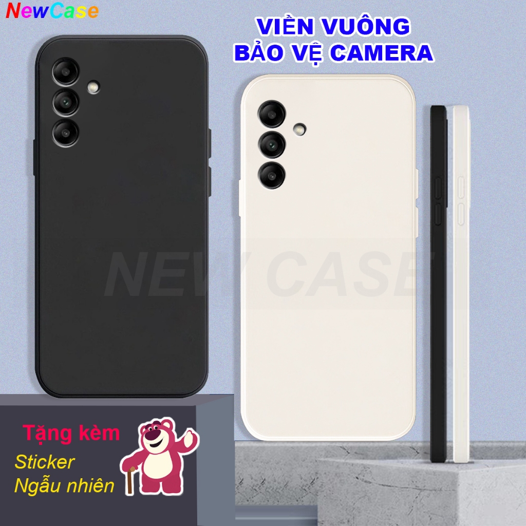Ốp lưng Samsung M14 / M34 5G / M54 5G / A54 5G TPU viền vuông bảo vệ camera,tặng miếng dán sticker