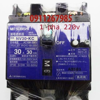 Aptomat chống giật 30A . dòng rò 30mA 220v -cb chống giật -attomat,cầu dao tự động, chống rò,nhật bãi