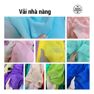 Vải voan the chất mềm, rũ (nhiều màu)