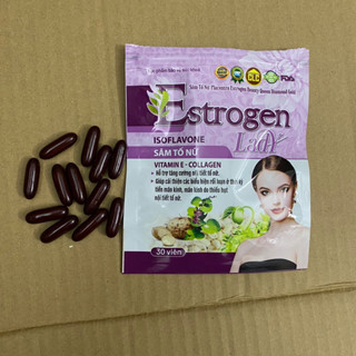 SÂM TỐ NỮ ESTROGEN LADY Hỗ trợ nở ngực tăng nội tiết tố nữ Sâm tố nữ Placentra Estrogen Beauty queen Diamond Gold