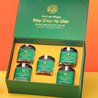 Combo 5 hũ Đông trùng hạ thảo hữu cơ Bách An Khang cao cấp 10g tốt cho sức khỏe