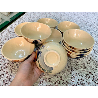 Chén ăn cơm kiểu xưa vẽ gà (chiều cao 5cm, đường kính miệng chén 11.5cm)