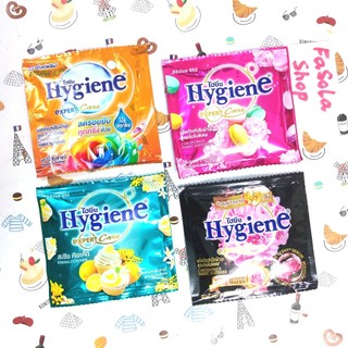 Nước xả vải HYGIENE Thái Lan gói nhỏ 20ml đậm đặc dung dịch mềm quần áo các màu thơm lâu expert care đen fabric softener