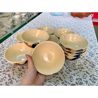 Chén ăn cơm kiểu xưa vẽ gà (chiều cao 5cm, đường kính miệng chén 11.5cm)
