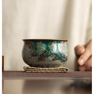 Chén chủ thần long men rạn