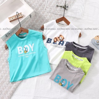 Áo ba lỗ trẻ em chất cotton bear bl7