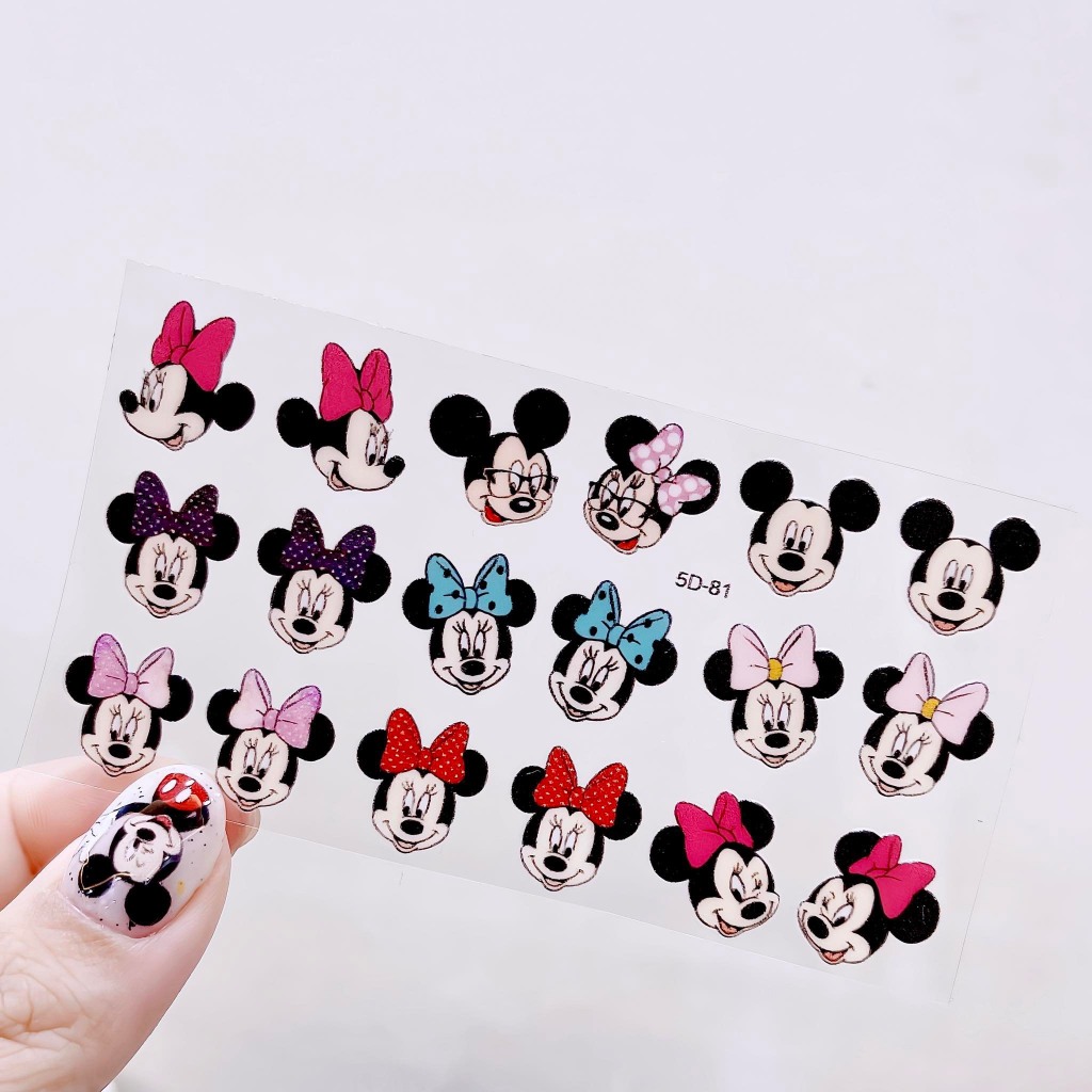 Sticker & Decal dán móng tay chuột micky nail