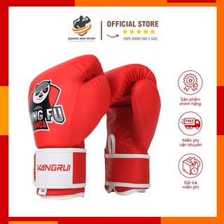 Găng tay boxing trẻ em kangrui kungfu panda 6oz cho trẻ 5-14 tuổi