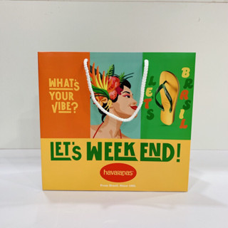 Túi Giấy Hãng Havaianas Chất Liệu Cao Cấp - Sử Dụng Làm Quà Tặng