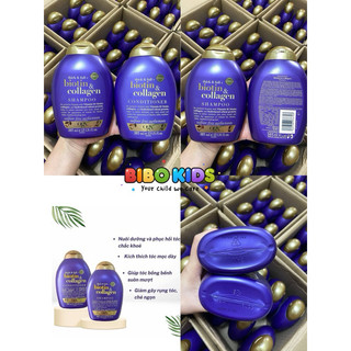 Gội xả biotin tím collagen mẫu mới 2024