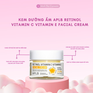 Kem Dưỡng Ẩm Trắng Da Chống Lão Hóa Ngừa Nếp Nhăn APLB Retinol Vitamin C Vitamin E Facial Cream dung tích 55ml