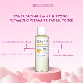 Toner Dưỡng Ẩm Trắng Da Chống Lão Hóa Ngừa Nếp Nhăn APLB Retinol Vitamin C Vitamin E Facial Toner dung tích 160ml