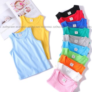 Áo ba lỗ trẻ em chất cotton trơn bl11