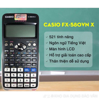 Máy tính casio fx-580vn x dành cho học sinh cấp 2 cấp 3 .máy tính casio fx 580vn.