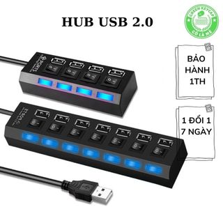 Hub usb 2.0 tốc độ cao, cổng chia usb, green keycap.