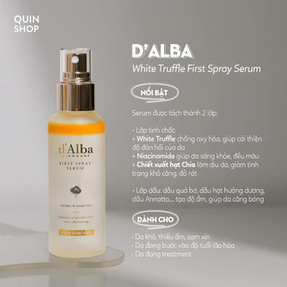 Serum dạng xịt khoáng căng bóng da d'Alba First Spray Serum & Vital Spray Serum 100ml