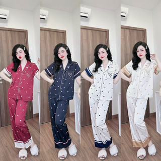 Đồ bộ lụa thiết kế in hoạ tiết siêu đẹp 1304