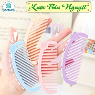 Lược chải tóc bán nguyệt mini 3.9*10.8cm xinh xắn cầm tay Samcos