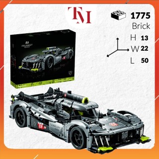 Mô Hình Lắp Ráp Technic PEUGEOT Le Mans Hybrid Hypercar Tỉ lệ 1:10 Lắp Ghép Xe Bản Đẹp 1775