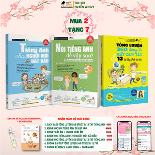 Sách - combo 3 sách - nói ta dễ vậy sao + ta bẳt đầu + 360 đtbqt - tặng kèm khóa học hitbook - tác giả huyền windy