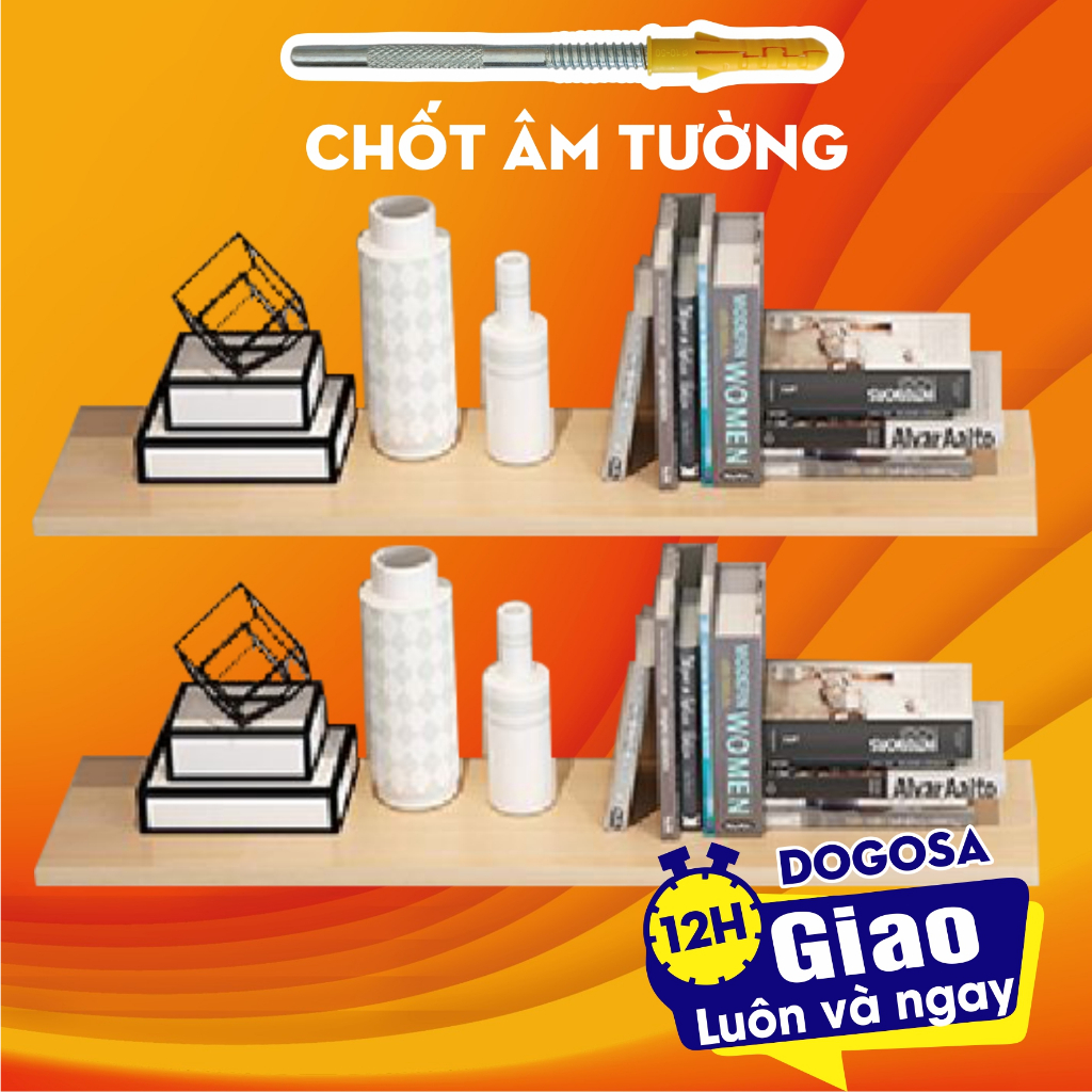 Giá gỗ treo tường đa năng, combo thanh ngang gỗ trang trí treo tường decor phòng ngủ phòng khách