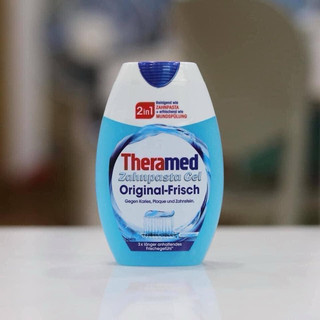Hàng Đức Kem đánh răng làm trắng răng Theramed 2 in 1 - Vừa là kem đánh răng vừa là nước xúc miệng