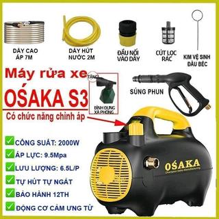 Máy xịt rửa xe chỉnh áp osaka s3 - 2400w - tặng béc rửa máy lạnh