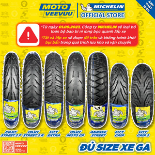 [MTVV] Vỏ lốp xe ga MICHELIN Pilot Street 2 Anakee Moto GP City Extra Grip 70 80 90 100 110 120 130 140 10 11 12<END>