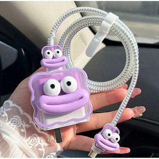 ✨Bộ bảo vệ dây sạc điện thoại kiểu dáng độc lạ đáng yêu