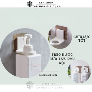 Móc treo nước rửa tay khô, dầu gội đầu, sữa tắm dán tường siêu chắc – giá đỡ treo nước rửa tay lth shop