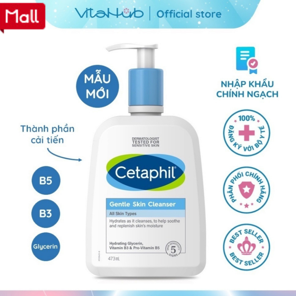Sữa Rửa Mặt Cetaphil Gentle Skin Cleanser 473ml