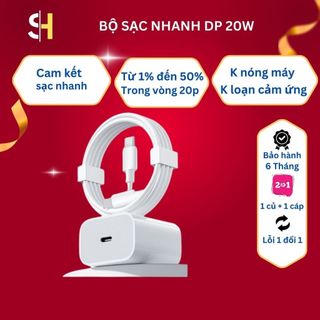 Bộ sạc nhanh pd 20w, củ sạc pd 20w cáp dữ liệu sạc nhanh pd 20w