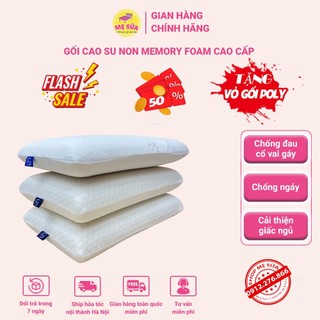 Gối cao su non người lớn tự nhiên memory foam TOPAZ nâng đỡ đốt sống cổ chống đau mỏi vai gáy mang lại giấc ngủ ngon