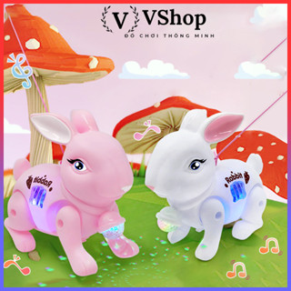  Đồ Chơi Thỏ Nhảy Vui Nhộn Có Nhạc Và Đèn Đáng Yêu Cho Bé 